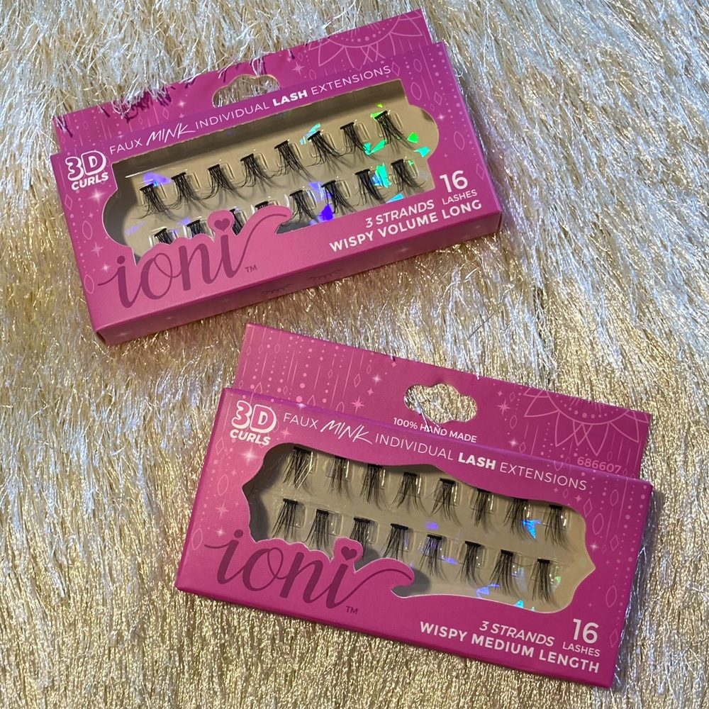 NRFP Bundle 2 Sets of Iconic Faux Mink Individual Lash Extensions 16ct x 2 (32)